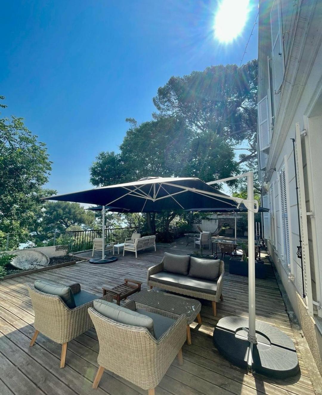 Villa-Chateau Les Terrasses - Tamaris, Plage Des Sablettes, Mer Au Bas De La Propriete La Seyne-sur-Mer Dış mekan fotoğraf