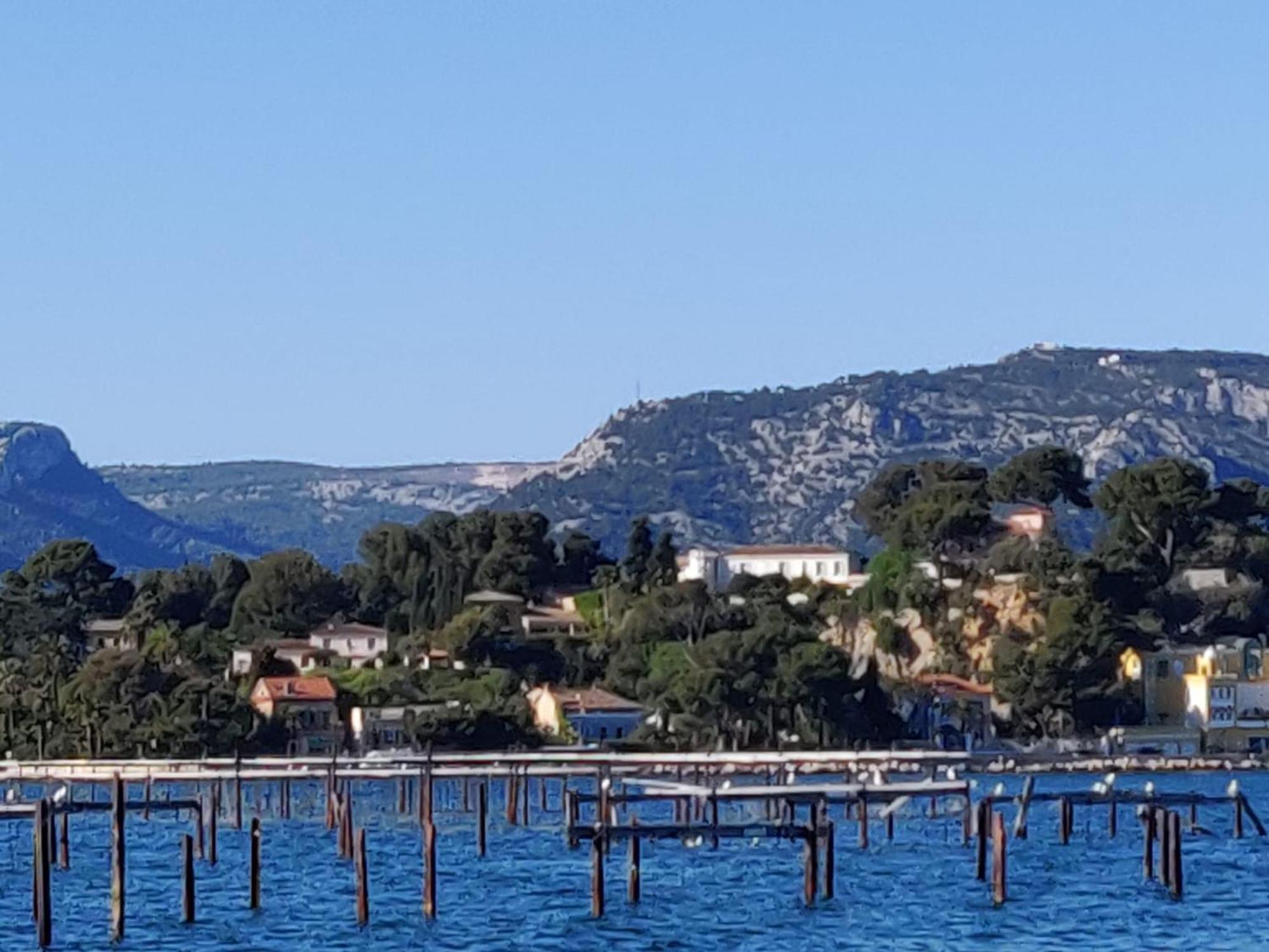 Villa-Chateau Les Terrasses - Tamaris, Plage Des Sablettes, Mer Au Bas De La Propriete La Seyne-sur-Mer Dış mekan fotoğraf