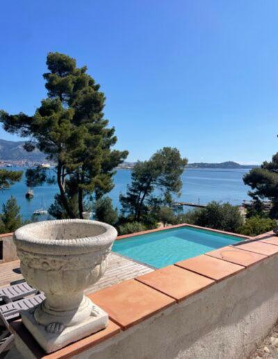Villa-Chateau Les Terrasses - Tamaris, Plage Des Sablettes, Mer Au Bas De La Propriete La Seyne-sur-Mer Dış mekan fotoğraf