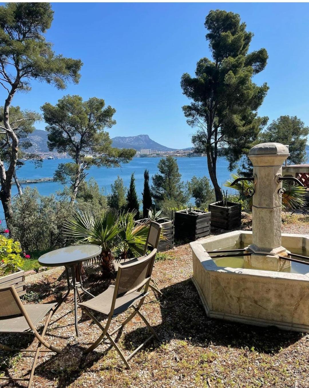 Villa-Chateau Les Terrasses - Tamaris, Plage Des Sablettes, Mer Au Bas De La Propriete La Seyne-sur-Mer Dış mekan fotoğraf