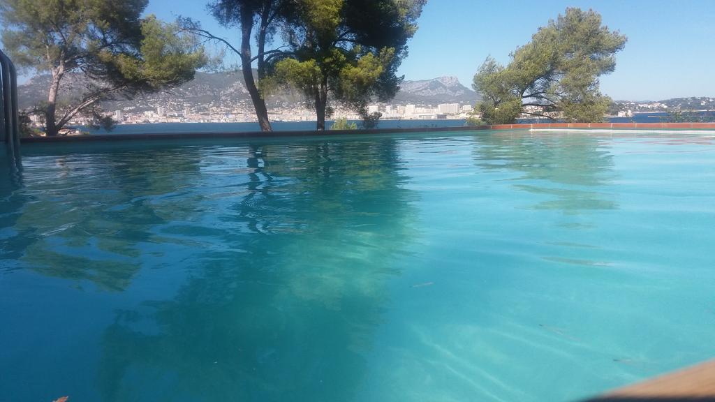 Villa-Chateau Les Terrasses - Tamaris, Plage Des Sablettes, Mer Au Bas De La Propriete La Seyne-sur-Mer Dış mekan fotoğraf
