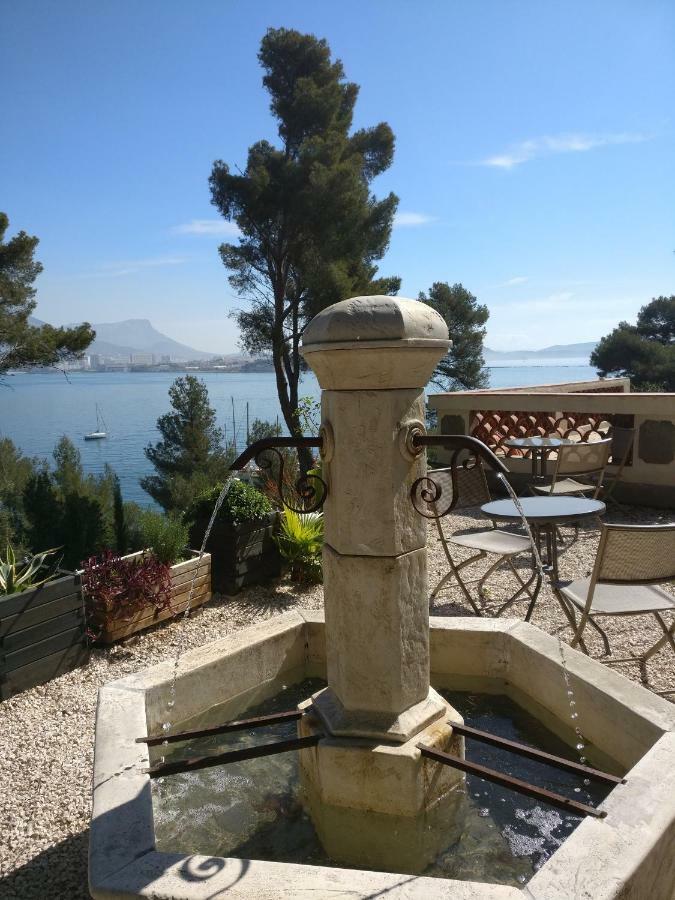 Villa-Chateau Les Terrasses - Tamaris, Plage Des Sablettes, Mer Au Bas De La Propriete La Seyne-sur-Mer Dış mekan fotoğraf